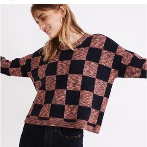 NWOT. Madewell checkered sweater